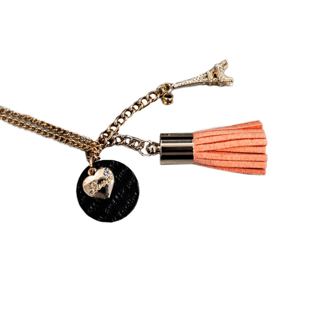 Love & Eiffel Tower Pendant Necklace